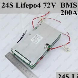 Outras baterias carregarem de alta qualidade BMS 24S 72V LifePO4 Battery Pack 200A Circuito de proteção de proteção inteligente grande grande para 76,8V dhtzi