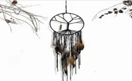 El yapımı Siyah Ağacı Hayat Rüya Catcher Kapalı Ev Dekorasyonları El Yapımı Takı Tassel Kristal Kolye Süsleri5286860