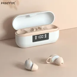 Aurbone 2022 Super Mini Sleep Auricolare con microfono Bluetooth 5.1 Invisibile Wireless TWS Earbuds Nano Size True Auricolare Wireless