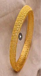 24K Dubai Gold Bangles for Women Gold Dubai Bride Wedding Etiopian Armband Africa Bangle Arab Jewelry Gold Charm Kids Armband8822546