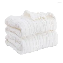 Asciugamano 110x110 cm di cotone bianco bagno per bambini 6 strati garza knomed kid per bambino lancio da viaggio coperte morbide