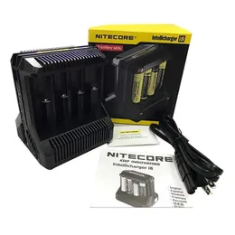 充電器100％本物のnitecore i8 charger 8 16450 14500 18350などの充電式バッテリーDHSドロップ配信電子機器dhmne