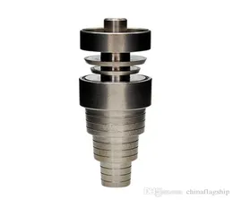 Top quality 6 in 1 Adjustable domeless GR2 dab nail Titanium nails Male Female for s glass bong in stock7155312
