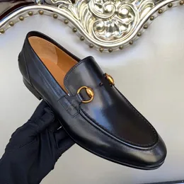 Lyxmodemän klär skor oxford äkta läder mockasins brun svart designer loafers skor klassisk bröllopskontor affärsformella skor storlek 38-46