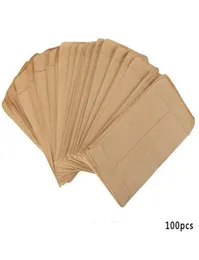 プランターポット100pcspack Kraft Paper Seed Envelopes Mini Packets Garden Home Storage Bag Food Tea Small Gift3355928