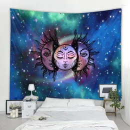 Gobelin Mandala Moon Tobestry Hippie dekoracyjne murale ścienne dekoracja do dekoracji sypialni Wandteppich