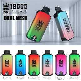 Screen Bangbox 18000 Puffs Digital Idi nach Vape 18k Dual Mesh Spule 26ml vorgefüllte Jetbar -E -Zigaretten mit LED -Display -Knallbox