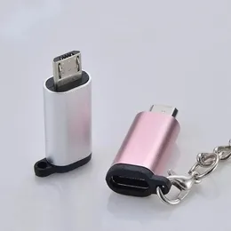 1PC USB Type-CアダプタータイプCからマイクロUSBメスから男性コンバーターXiaomi Samsung Data Cable USBC USB Cアダプター