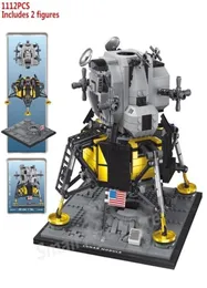 NEU 2020 Creator Experte Apollo 11 Moon Space Rocket Lunar Lander kompatibel 10266 Bausteine Kit Spielzeug für Jungen Kindergeschenk LJ28789113
