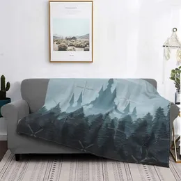 Filtar manta de castillo Brumoso colcha cama a cuadros 90 verano filt
