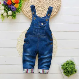 Macacão ienens tendências para crianças meninos roupas meninas jeans jeans Cobertura de jeans para crianças bebês meninos playwear dungary trauss d240515