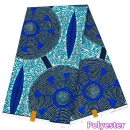 XIAOHUAGUA Ankara African Polyester Wax Prints Fabric Bazin Riche High Quality 6 Yards Cloth for Party Dress 240511