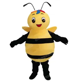 Performance Lovley Bee Mascot Costume de alta qualidade Halloween Hallowen Fantas