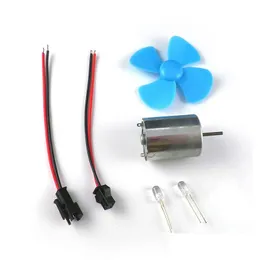 Diode Wholesale Wind Turbine Generator Kit Micro Dynamo Dc 0-20V Scientific Experiment Drop Delivery Office School Business Industri Dhzui
