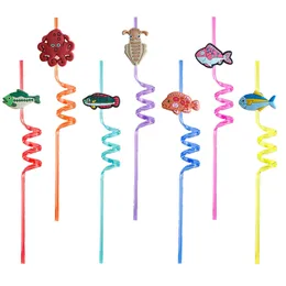 Trinken Sts Fish 23 Themenverrückte Cartoon für Kinder Pool Birthday Party Supplies bevorzugt Dekorationen Dekoration Weihnachten Sommer Reusable otxo9