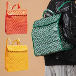 Высококачественная мужская задняя пачка школьная сумка мода женская рюкзак роскошный дизайнерский дизайнерский верхний ручка с настоящей кожа