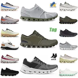 2024 New Cloudswift Cloudy Sports Shoes Mens 여자 빙하 회색 Reseda Green Olive Reseda Eclipse 블랙 트레이너 야외 스포츠 운동화