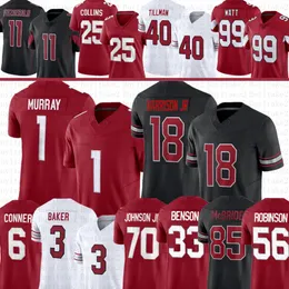 18 Marvin Harrison Jr. Kyler Murray Football Jersey Trey McBride Budda Baker JJ Watt James Conner Trey Benson Paris Johnson Jr Larry Fitzgerald Darius Robinson Ridder