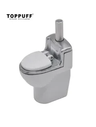 WC fumatore di toilette in metallo con tubi di pentola di tabacco tubo di cucchiaio a mano in metallo intero 4722842
