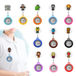 Pocket Watch League of Legends Clip Brooch Nurse Watch Pin-On Sile Doctor for Women и Men Fob Hang Medicine Drop Drop Otyvc