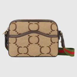 Messenger väska mode axelväskor plånbok män handväska designer läder utomhus resor ryggsäck 675891