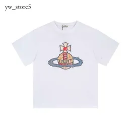 Viviane Westwood Tshirts Summer Streetwear Viviane Mens Shirt Designer Maglietta grafica maglietta grafica Magi