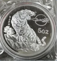 Dettagli sui dettagli su Shanghai Mint Chinese 5 Oz AG 999 Silver Dcam Proof Art Medal6651855