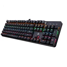 HJK901 RGB Mechanische Tastatur Mechanische USB 104key Portable Tastatur für Computer Gamer DDMY3C