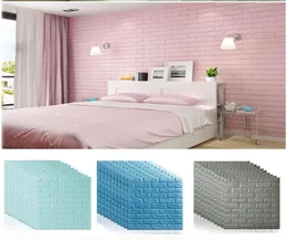 7077 adesivos de parede 3D DIY decoração auto -adulsente de espuma decorações de parede à prova d'água, cobrindo as decorações da sala de estar da parede XD225085777134
