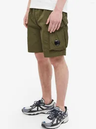 Shorts masculinos cp lente de moda metal nylon Company casual calças soltas de pista c.p função cargo macho