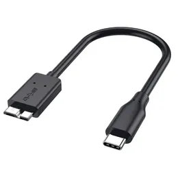 Typ-C till Micro Data Cable för Type-C Mobile Hard Drive och USB 31 till USB 30 Hard Drive Data Transfer Connection