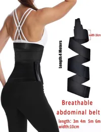 Treinador da cintura Shaperwear Belt Women Slimming Tummy Wrap Resistance Bands Body Shaper Fajas Control Strap 2201258170764