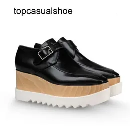 Stella McCartney Elyse Новая платформа Scarpe Оптовая женская обувь черная подлинная кожа 3502