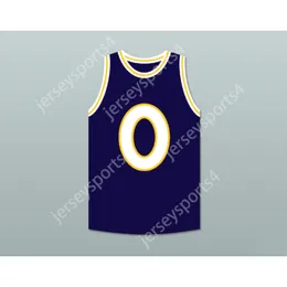 Custom Any Name Any Team B-REAL 0 MONSTARS DARK BLUE BASKETBALL JERSEY HIT EM HIGH All Stitched Size S-6XL Top Quality
