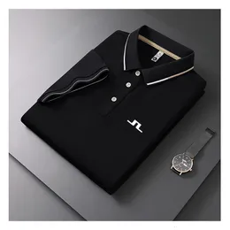 2024 Jlindeberg Golf Polo Säljer herr polo skjorta vår sommarföretag avslappnad lapel polo skjorta för män 240515