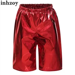Dancewear Kids Hip Hop jazz costume da ballo in costume elastico in cintura pantaloncini brillanti metallici per ragazze carnival festa cheerleader per artista2405