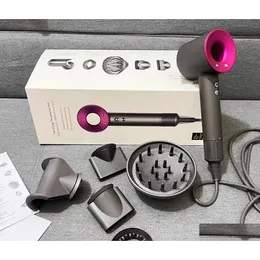 Electric Hair Dryer H08 5 In 1 Salon Dryerr Negative Ion Professional Travel Home Temperature Adjustable Drop Delivery Household Appli Othrx