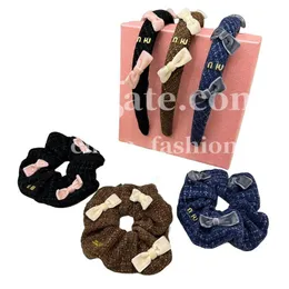 Luxury Headband Scrunchie Set Girls Brand Elastic Hair Band Fashion Sweet Bow Headband Womens Hair Accessories