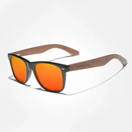 Occhiali da sole da sole in noce di Kingseven da donna in legno Polarizzati vetri fatti a mano Uv400 occhiali da guida classica Eyewear 240515