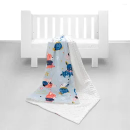 Одеяла HappyFlute продавать INS Born Baby Wrap 76 102 см Осень/Зимние одеяло для детей и младенцев для детей и девочек