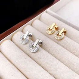 Luxus Bulgarie Ohrring Designer Ohrring für Frau Charme Ohrring gegen Gold High Edition Baojia Kupfermünze Ohrringe für Frauen neue Full Diamond Transport Ohrringe mit