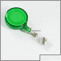 Anelli chiave anelli chiave Badge Holder Clip Clip retrattile Nome cingili in metallo da 29 pollici perfetti per gli impiegati dei dipendenti M448Y Z D DHU0G