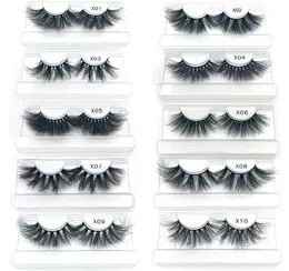 30 mm Mink Wimpern 3D Flauschige weiche falsche Wimpern Wispy Wimpy Big Clear Tably Etikett Make -up Dramatic Long9368943