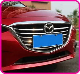 Styling Free shipping! High quality ABS chrome 12pcs/set grill decoration trims,decoration bright strip for Mazda 3 Axela 20142016