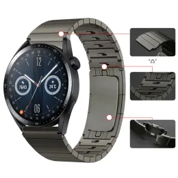 Akcesoria 22 mm Smart Watchband for Huawei Watch GT3 46 mm stal nierdzewna metalowy pasek zegarkowy GT2 46mm GT2E GT