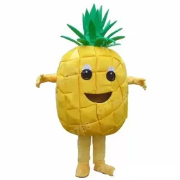 Performance Fruit Fruit Pineapple Mascot Costume di alta qualità di alta qualità Halloween Fancy Party Abito da cartone animato Outfit Abito Carnival Unisex Outfit