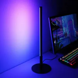 Настольные лампы современный круглый дно RGB настольные лампы спальня спальня кровати на столе настольный настольный настольный наст