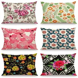 Pillow XUNYU 30X50cm/40x60cm Cover Cartoon Flower Cases Decorative Throw For Sofa Bedroom JX034