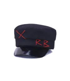 2019 haarige Winterhut Frauen Mode Berets Hüte für Mädchen Streetstyle Wollkappen Frauen Marke Hut Militär Cap Black Flat Caps Ly197163028