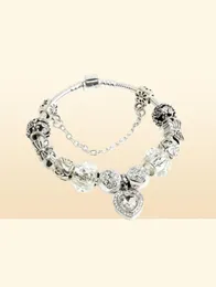 White Love pendant bracelet DIY Strands handmade glass beads string jewelry creative Valentine039s Day gifts whole93537863186106